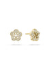 Blossom Yellow Gold Diamond Stud Earrings