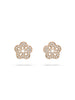 Blossom Rose Gold Diamond Stud Earrings