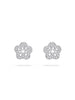 Blossom White Gold Diamond Stud Earrings