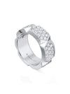 Jazz White Gold Pave Diamond Ring