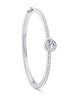 Roulette Flip White Gold Diamond Bangle